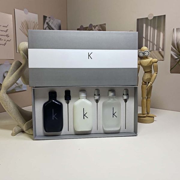 Luxury men's perfume medium 3-piece set 30ml*3 with sprinkler head for high-end occasions cologne Long-lasting perfume set