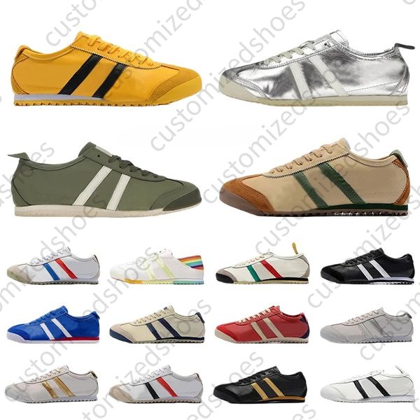 

designer shoe 2025 man sneaker for me mens sneakers Low Mens Womens Mexico 66 Sliver Pink Leather Platform Outdoor Trainers Sports on shoe for woman shoe man classic, Blue