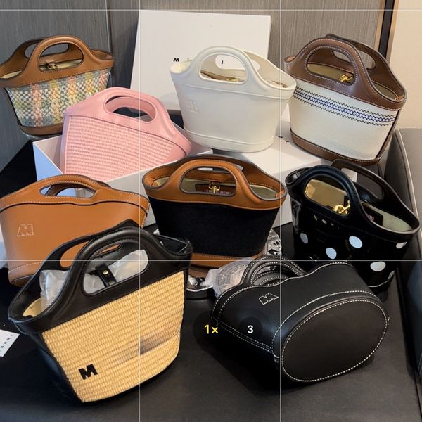 

Designer Bags Mini Basket Straw Bag Summer Small Bag Lafite Grass Handheld Shoulder Bags Cross Shoulder Women's Bag 278-1, Purple