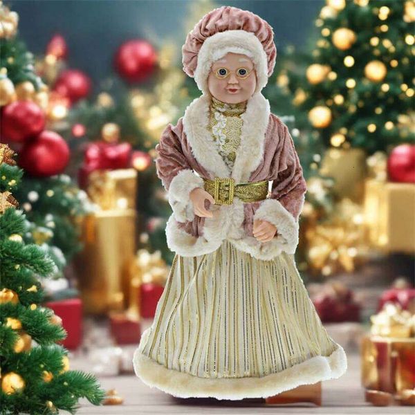 45Cm Grandma Doll, Home Decor Christmas Santa Claus Statue Sculptures And Figurines High-Quality
