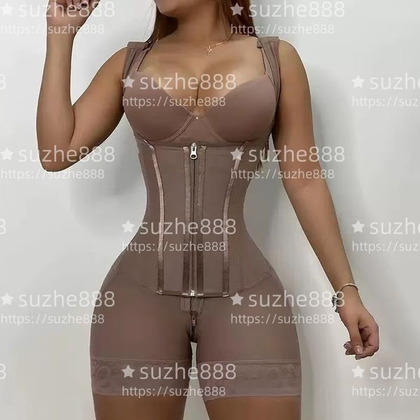 

Ladies' new high-waisted, abdominal-reducing, buttocks-raising, wide-shoulder-belt, waist-shaping, tight-fitting, body-shaping and slimming beauty garment., Gray