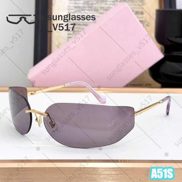 

Sunglasses Designers ladies sunglasses Sunshade glasses rimless Curved lens design Classic Small Frame Version Debutante style Lightweight comfortable shades