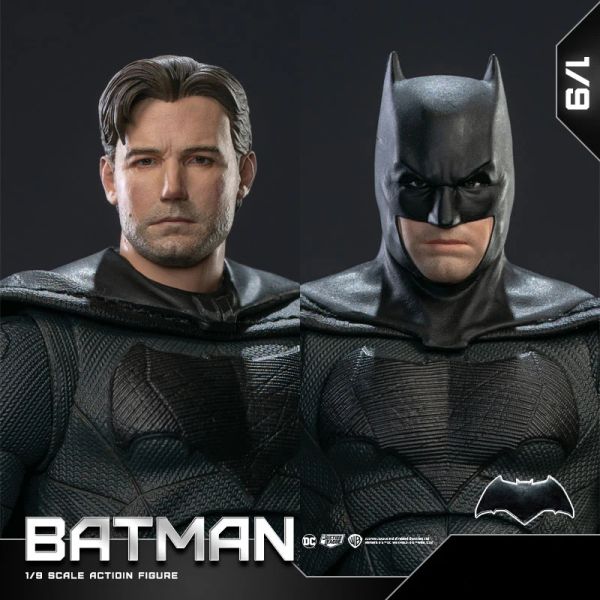 Anime Action Figure figuras anime DC Fondjoy Justice League Light Armor Batman Model Limited Head Sculpt 1/9 Action Figures 19Cm Collect Ornaments Boys Gifts