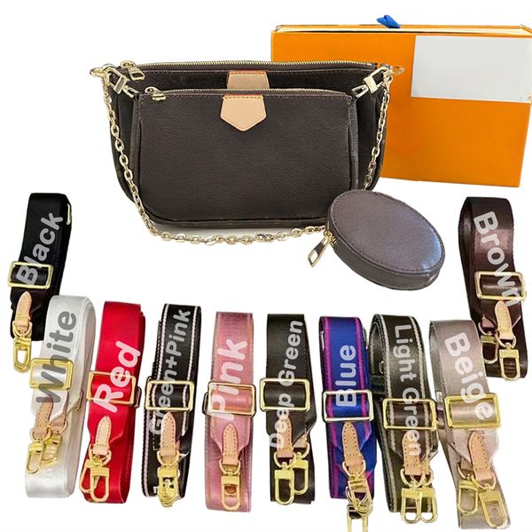 Brand Designer Shoulder Bag for Women, Designer Crossbody Bag with round coin purse, Multi-Color Straps Bags with Chain Yuki001