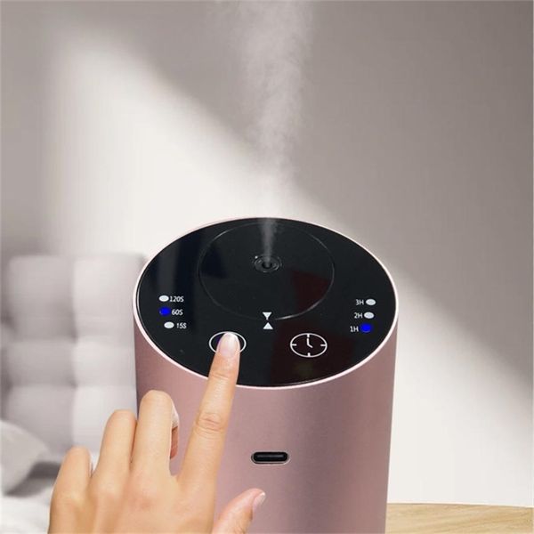 

Russia Car Condensing Aroma Diffusers Pure Essential Oil Cool Fog Diffuser USB Power Cylindrical Oblique Section Simple Style
