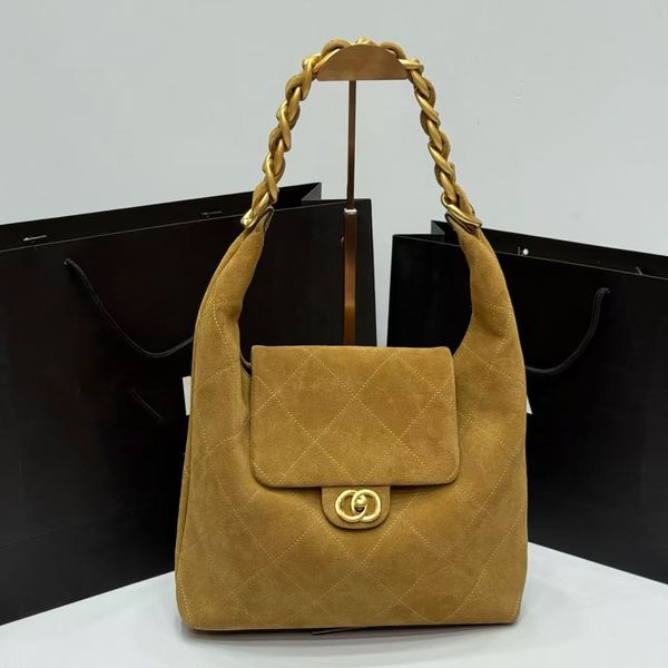 

Designer Tote Bag New autumn and winter suede tote bag Carryall Handbag Pillow Bag Crossbody Handbags Large Capacity Shopping Tote Real Leather Top Handle Bag 01, Gold