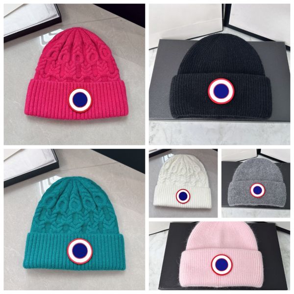 

Designer Beanie Men and Women Casual High-quality Knit Warm Beanies Hats Thickened Warm Double-layer Knitted Hat Colorful Dopamine Hats for Christmas, 6#