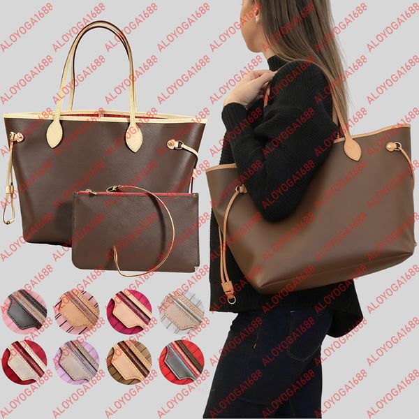 

Womens Designe Luxury Tote Handbag Shoulder Bag Bests Quality Genuine Leather MM GM M40995 N41358 N41605 M45819 M45679 M45678 Ladies Shopping Bag Composite Bag, 5-old flower+pink lining