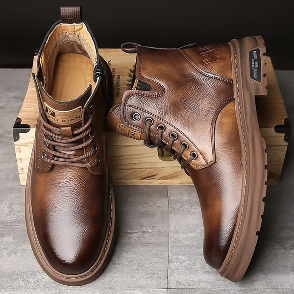 2025 Retro Style High Top Men’s Boots