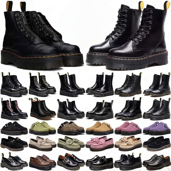 

2025 docs drs booties sneaker de designer boot ankle woman shoe man designer boot platform booties cowboy cowgirl leather winter sneaker luxury heel doc boot 35-45, Blue