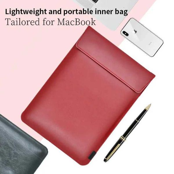 Envelope 14 Inch Laptop Bag super Slim Sleeve Pouch Cover PU Leather Case For MacBook Pro14 MateBook 14 Z251105
