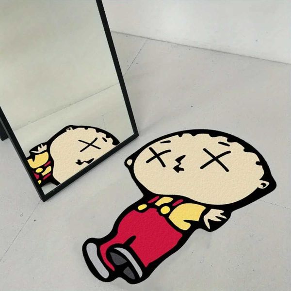 VIKAMA Humorous Cartoon Character Design Carpet - Soft Suitable For Bedroom And Living Room Carpets Lively Home Decoration W251104