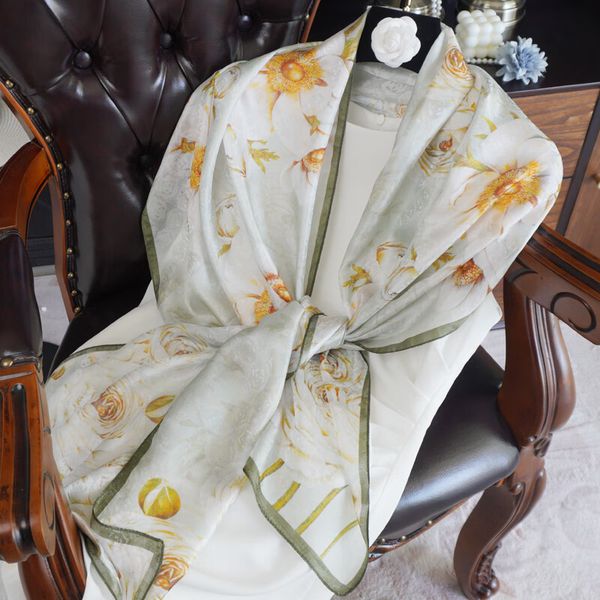 

High-grade silk scarf for women New 100% mulberry silk scarf --836652