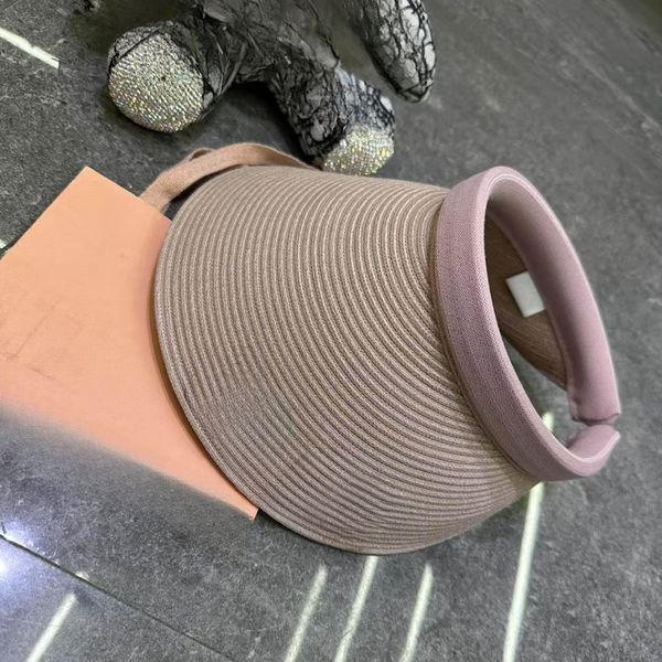 2025 Designer Hat Sunshade Hat Large brimmed Women's Hat Anti roll Hat Sunshade Hat