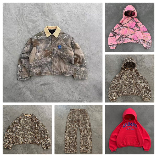 

AKIMBO Men' Designer hoodie Retro Leopard Print Hip Hop coat Harajuku Streetwear Jeans Zipper Pullover Women Clothing Casual Camouflage tracksuit Streetwear, Army green