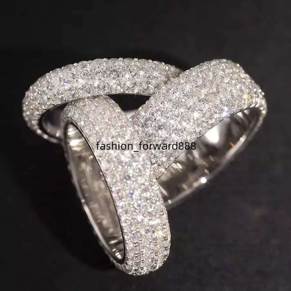 

Jewelry 4-Row Silica Gold Plated Pure Silver Mature Men's Ring