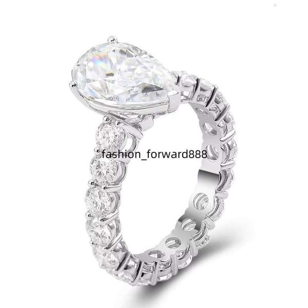 

Ice cold eternal 2ct pear cut engagement 10k white silica vvs women's ring