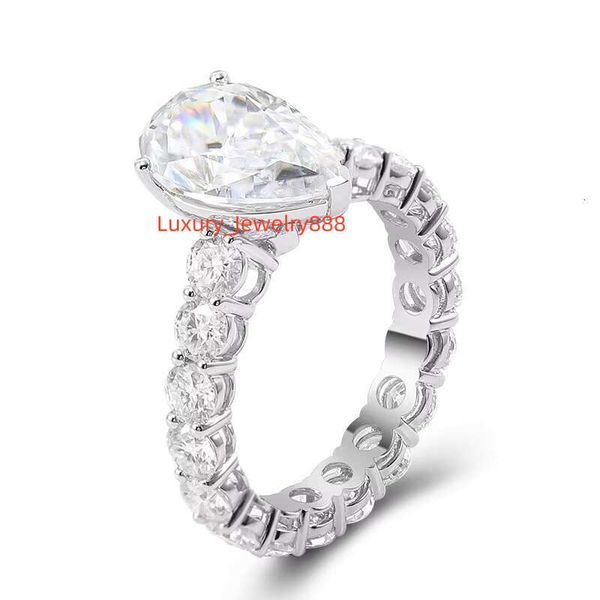 

Ice cold eternal 2ct pear cut engagement 10k white silica vvs women's ring