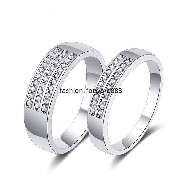 

Zilian electroplated finger jewelry pure silver zircon engagement couple wedding ring