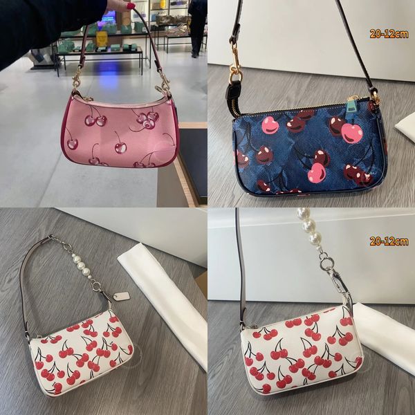 

Luxury Vintage Leather Cherry Teri Shoulder For Women Crossbody Top Handle Handbag Fashion Axillary Purse Swinger Flap Tote Designer 45678218 Inspired Bag, 12#