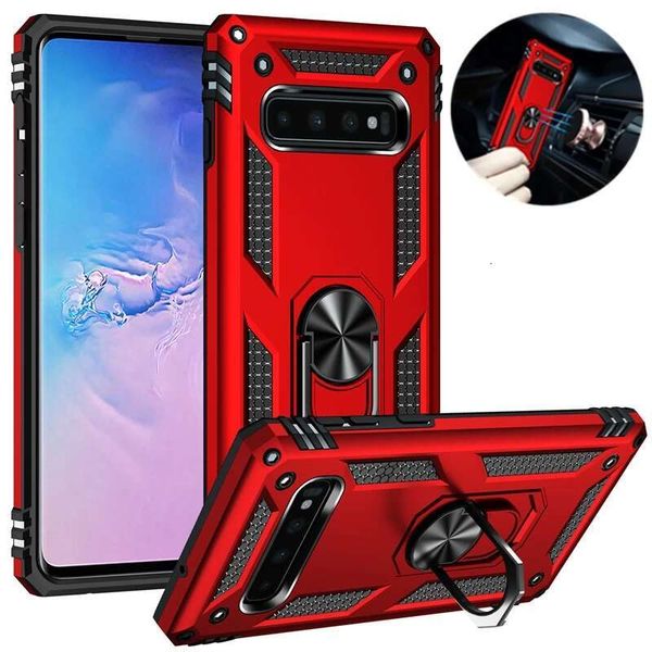 Galaxy S8 S9 S10 Plus Armor Magnetic Ring Holder Kickstand Phone Case For Samsung S7 S10E Note 8 9 Back Cover