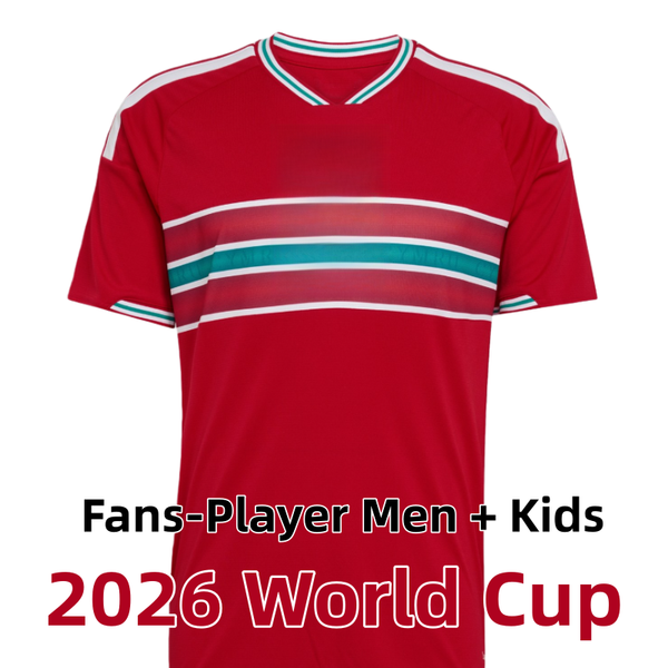 

2026 World Cup Wales soccer jerseys JAMES BALE Men Home Away goalkeeper Training fans player Welsh football shirts JOHNSON N.WILLIAMS RODON T.ROBERTS, Gold