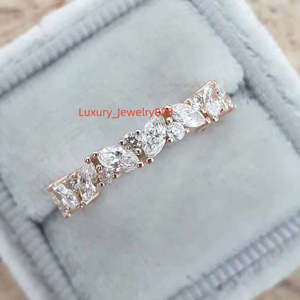 

Fashion jewelry gold-plated cubic zirconia eternal ring, promise pure silver engagement and wedding ring
