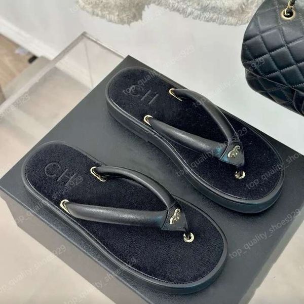 Designer slides Women Flat Sandals Mule Shoe dermis Shoes Woman Ladies Summer Customized high-end velour Flip ps Slippers Chaann Miller