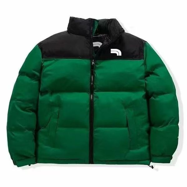 

Designer puffer jacket Mens Winter norths jacket Womens jackets With Hood splice embroidery letter warm colorful snowsports Unisex faceepufferjacket Overcoat, Khaki