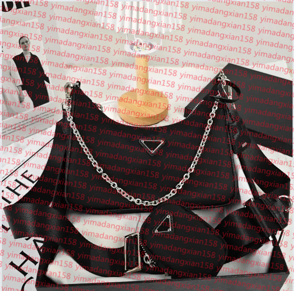 

2025 Top Quality Designer Bags Woman Fashion Chain Handbags P Shoulder Bag Designers handbag Lady Genuine Leather Banquet Black White handbags, 1#