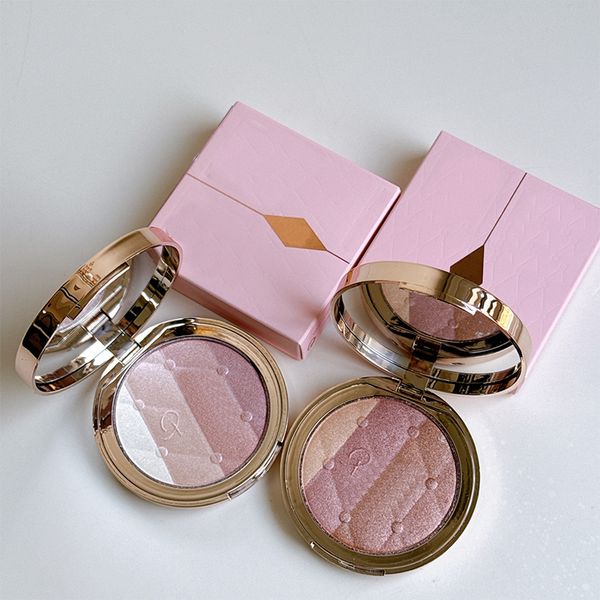 

designer highlighters shell limited highlighter palette diamond girl face makeup highlighter 2 colors 7g high quality, Mixed color