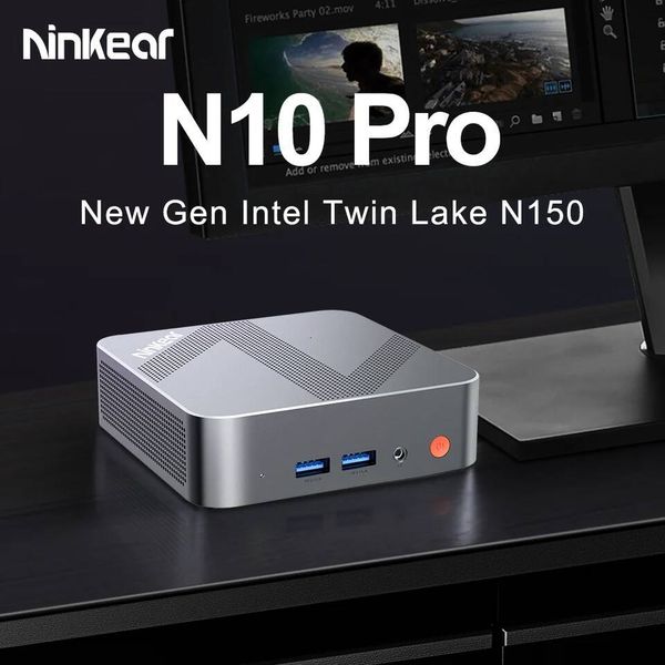 Ninkear N10 Pro Mini PC Intel Twin Lake N150 Processor LPDDR4 16GB RAM 1TB ROM Windows 11 WiFi 5 BT50 Desktop Computer