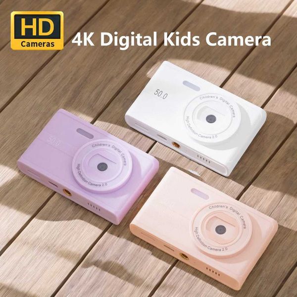 4K Mini HD 1080P Kids Digital Camera Dual 50MP Favorite Gift Campus Selfie Trave Color CameraW251107
