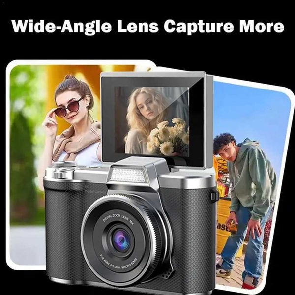 48 Million High-Pixel Retro Campus Portable Student 1/17in CMOS HD Digital Camera Capturing the Beauty of TimeW251107