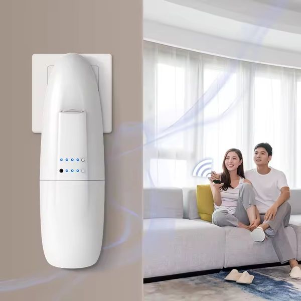

Wall Mounted Aroma Diffuser Waterless Essential Oil Professional Scent Air Freshener Technology Plug In Wall Remote Control Diffuser Incense Fragrance Deodorant