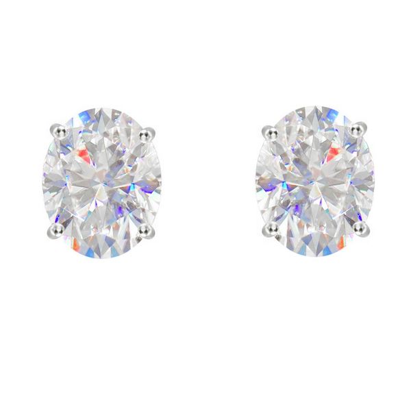 

oval shape designer earrings for women solid 925 sterling silver gold plated stud earring VVS1 D color moissanite earrings mens designer jewelry valentines day gift