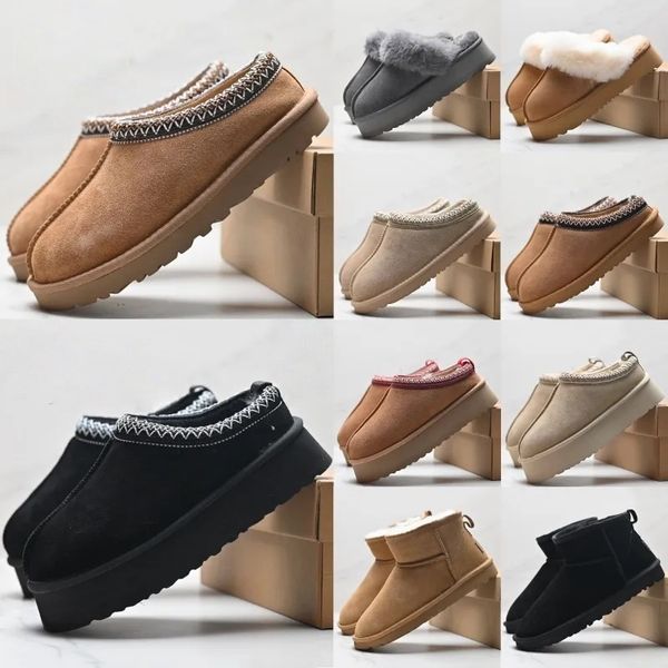 

ultra mini Designer boots australia clogs womens platform boot Snow Boots Tasman Slippers Tazz mustard seed izzy Chestnut Sand Fur Slides Sheepskin Classic Slipper, Grey