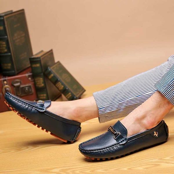 MAEDEF Men Shoes Loafers Handmade PU Leather Loafer Casual Driving Flats Slip on Shoes luxury Comfy Loafers Shoes Men Z251107