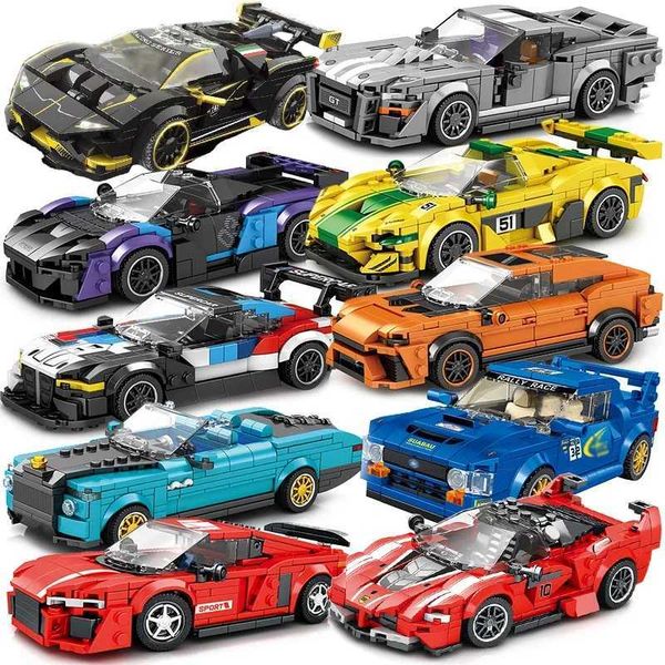Speed Champions F1 racing technology supercar building block kit classic MOC model childrens toy W250408