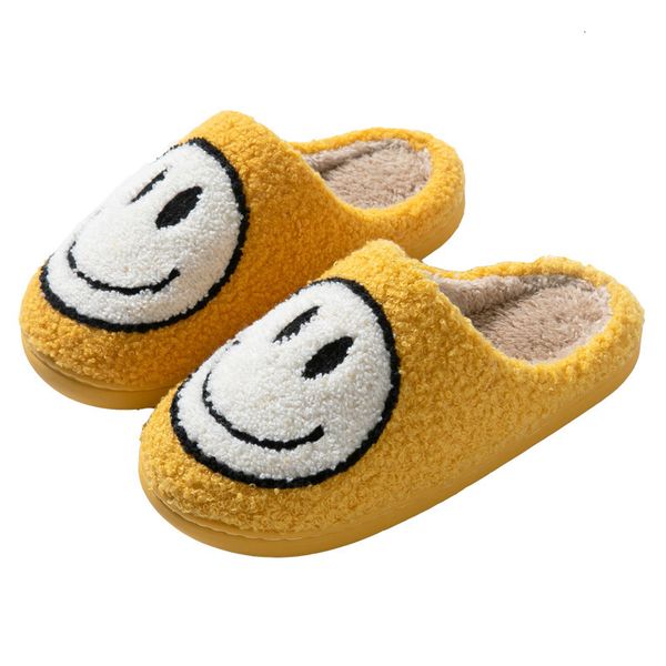 

Indoor Home Smiling Face Plush Slippers Skeleton Ghost Christmas Warm Winter Thickened Anti-slip Soft Sole Cotton Shoes