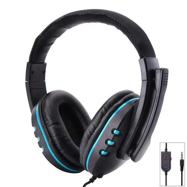 3.5mm Wired Headphones with Mic Adjustable Over Ear Gaming Headsets Earphones Low Bass Stereo for PS4 Xbox One PC