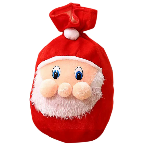 Christmas girl gift Santa Claus gift bags velvet smiling old man christmas decoration backpack bag Kids