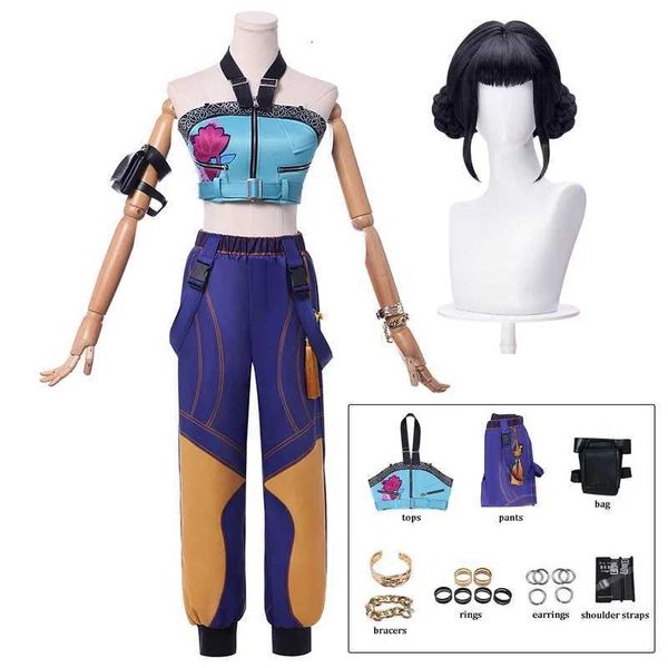 KPop Zoey Cosplay Costume Wig Women Girls Halloween Carnival Comic-con Party Role Playing Outfits K251107