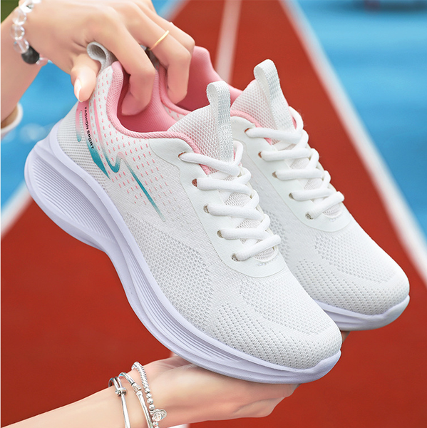 

New Style Fly-Knit Casual Shoes for Women - Fashionable, Versatile, Soft-Soled, Comfortable, Wear-Resistant, Non-Slip, Suitable for Daily Wear & Sports