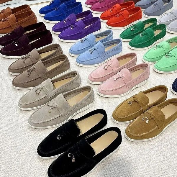 

dress shoes casual shoes With Box Charms Fashion Business Women Men Shoe Slippers Flat Loafers Real Top Suede Cow Oxfords Moccasins Lazy Shoe designer man loafer shoe, Colour 2