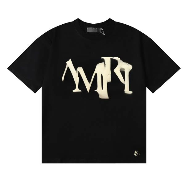 

Mismatched Foam Letter Logo Print Tee 3 colors, Light blue