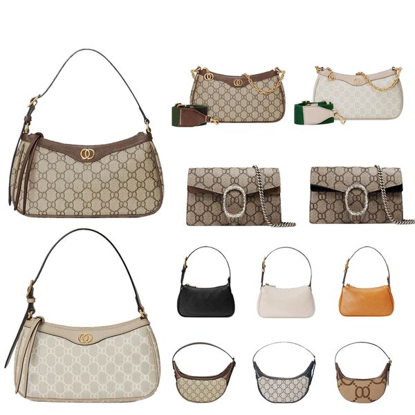 

Designer Bag Shoulder Bag Luxury Bag Vintage Brown Floral Wallet Leather Leather Metal Chain Casual Crossbody Ophidia Top Craftsmanship Classic Casual Style 10A, #1