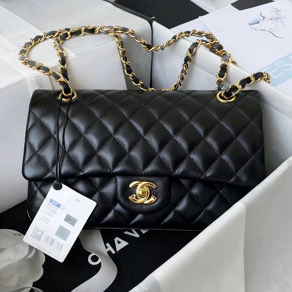 

Designer Bag Luxury Bag Shoulder Bag Caviar Designer Handbag with Box Fashion Bag Evening Bag Metallic Leather Chain Square Lattice Sheepskin Wallet 009A, #18 sheepskin 26cm