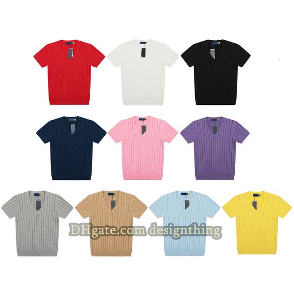 

Women T-Shirt Pony Designer Short Sleeve Cardigan Style Knit Slim Fit Soft Cotton Button Accent Asian Fit, Ds029-yellow