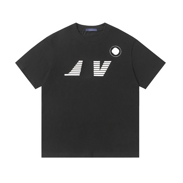 

Men's T-Shirts Designer Letter printing Black and white color scheme Simple and versatile, A1